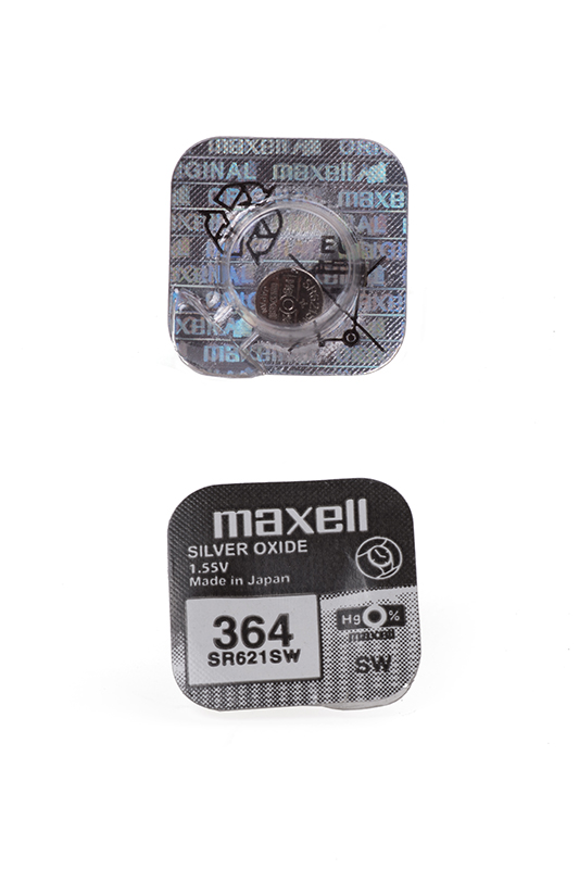   - SR621SW/364/SR60, MAXELL