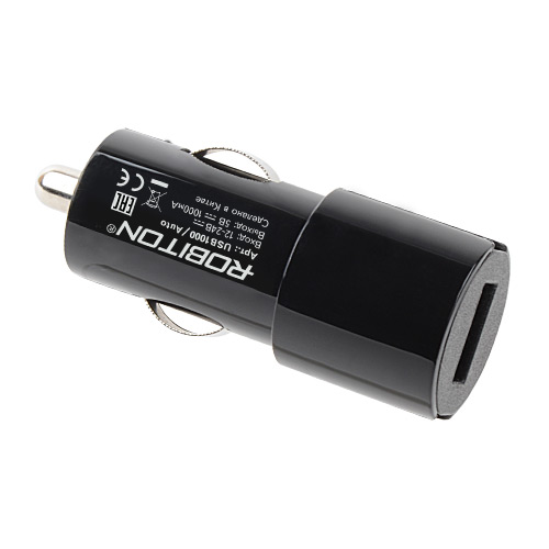 Зарядное уcтройство автомобильное(12В) в прикуриватель миниатюрное для USB, 1 порт, 1000 mA