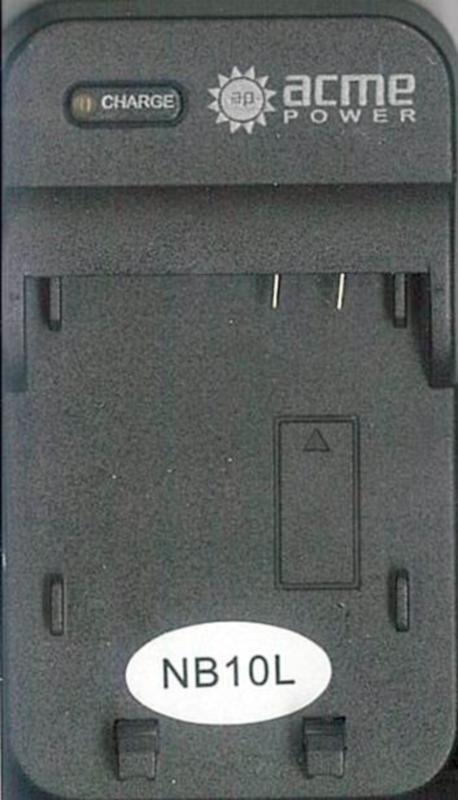 Зарядное устройство  AcmePower CH-P1640 (NB-10L) 220В / 12В для аккумулятора CANON NB-10L