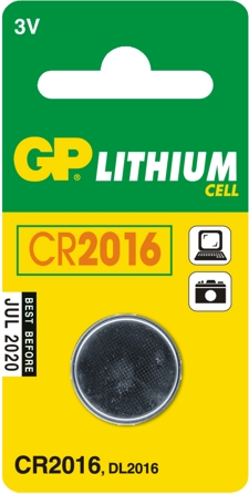 Батарейка литиевая CR2016, GP