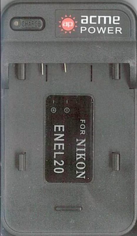 Зарядное устройство  AcmePower CH-P1640 (ENEL20) 220В / 12В для аккумулятора NIKON EN-EL20