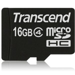 Карта памяти microSDHC 16 Гб Transcend Сlass 4