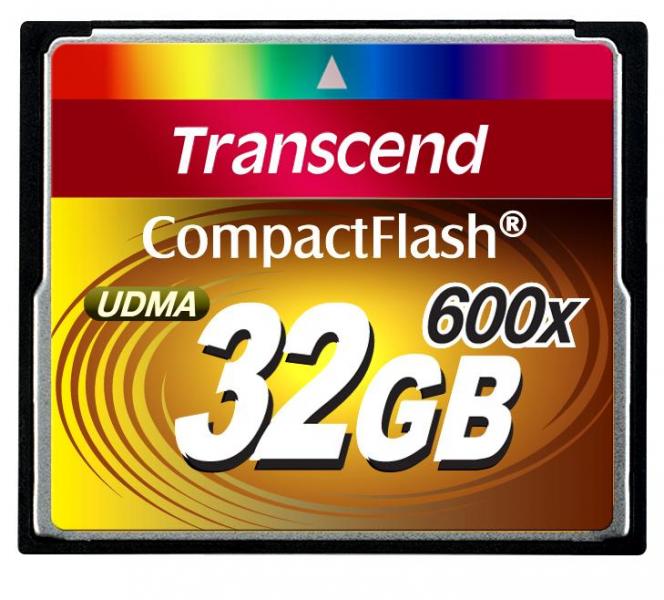 Карта памяти CompactFlash 32.0 Гб, TRANSCEND 600x