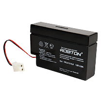 Аккумулятор свинцово-кислотный ROBITON VRLA12-0.8 , 12В 0.8 Aч