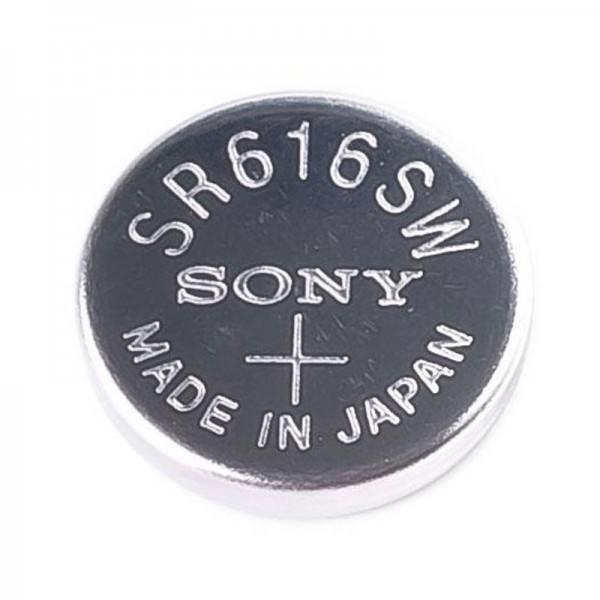 Батарейка часовая серебряно-цинковая SR616SW/321/SR65, SONY Батарейка часовая серебряно-цинковая SR616SW/321/SR65, SONY