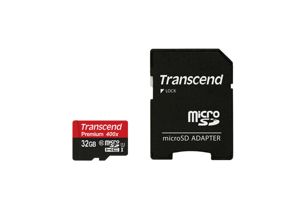 Карта памяти microSDHC 32 Гб Transcend Сlass 10 UHS1 400x Premium