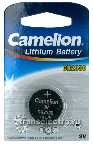 Батарейка литиевая CR2330, Camelion