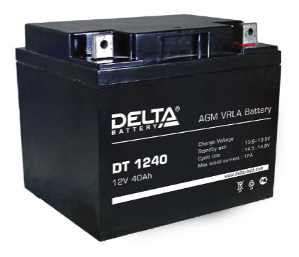 Аккумулятор свинцово-кислотный DELTA DT 1240, 12В 40.0 Aч