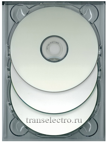 Дигитрей для 3-ех DVD-дисков, прозрачный
