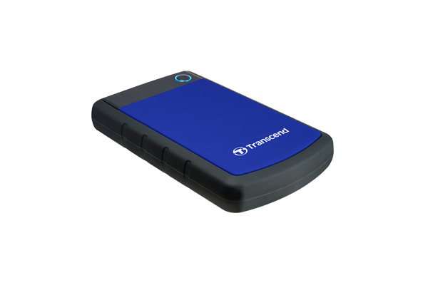 Внешний 2.5'' USB 3.0 жесткий диск 2000 Гб (2 Тб) Transcend обрезиненный ударопрочный  синий