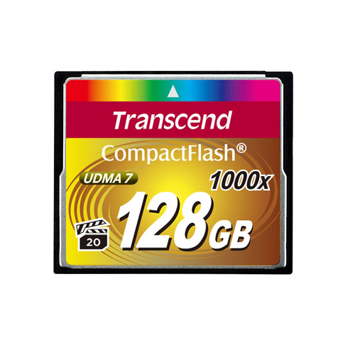Карта памяти CompactFlash 128.0 Гб, TRANSCEND 1000x