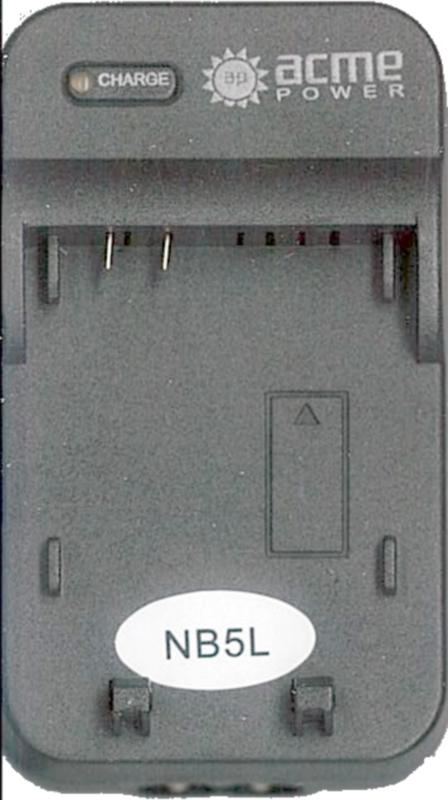 Зарядное устройство  AcmePower CH-P1640 (NB-5L) 220В / 12В для аккумулятора CANON NB-5L
