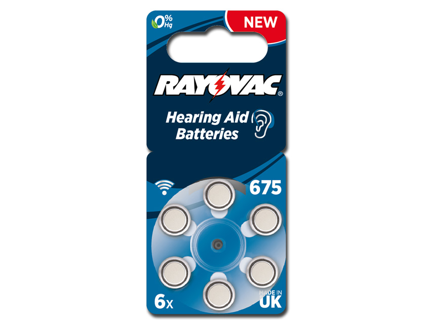 Батарейка для слуховых аппаратов ZA675 (PR44), RAYOVAC, упаковка 6 шт
