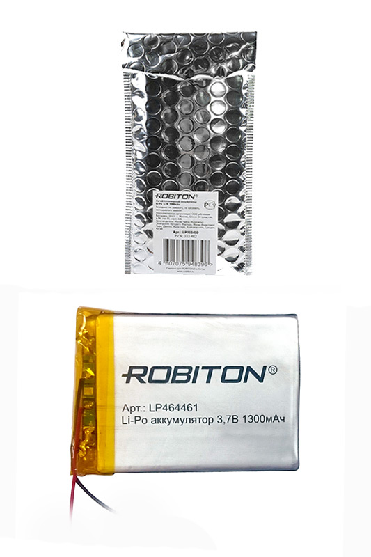 Литий-полимерный аккумулятор LP464461 3.7В 1300мАч