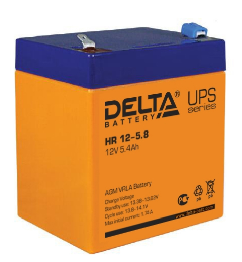 Аккумулятор свинцово-кислотный DELTA HR12-5.8  5.4 Aч