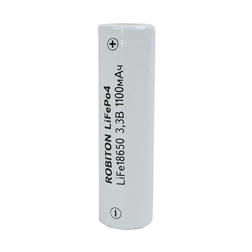 Аккумулятор Li-Fe (литий-железофосфатный) 18650, 1100 mAh ROBITON