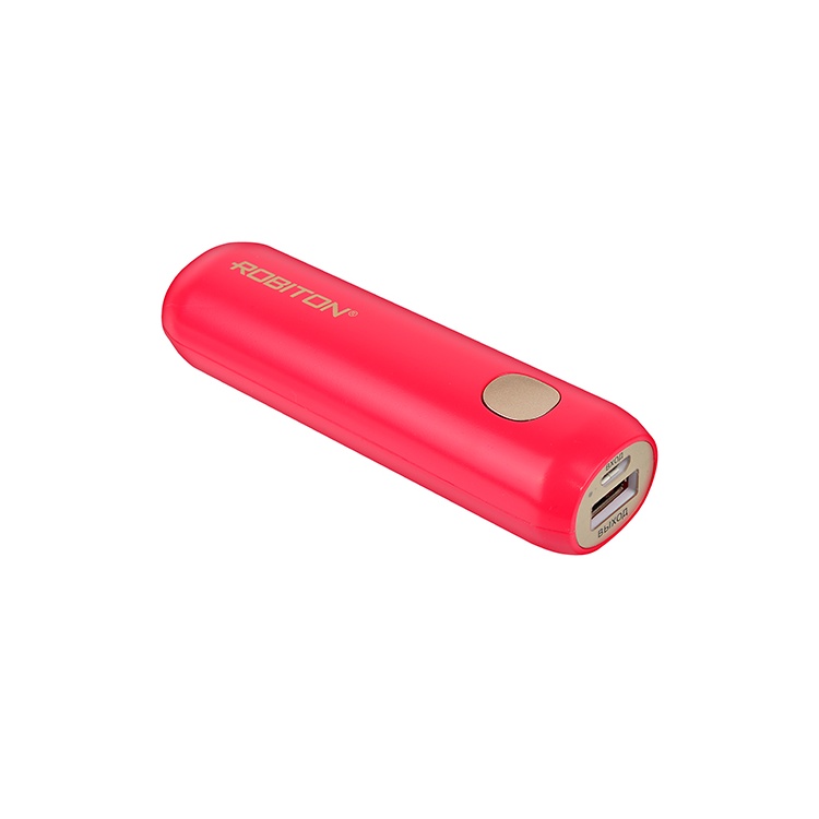Внешний USB аккумулятор (PowerBank) ROBITON Li3.4 ROSE (красный) 3350мА