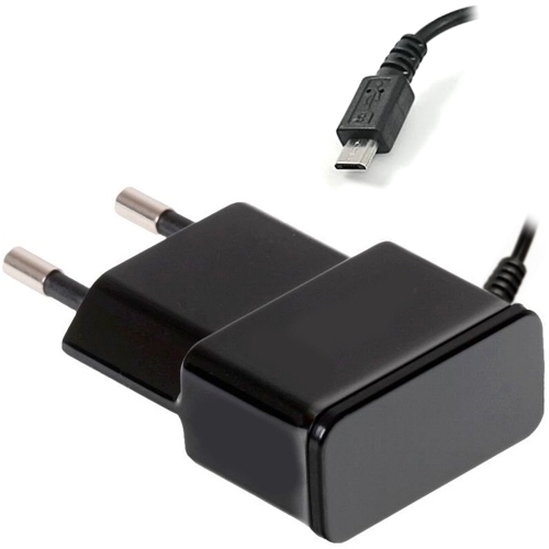 Зарядное уcтройство сетевое(220В) для USB, 2 порта, общий ток 2400 mA + шнур MicroUSB