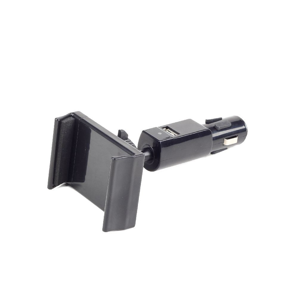 Зарядное уcтройство автомобильное(12В/24В) в прикуриватель для USB + держатель, 1 порт, 2100 mA