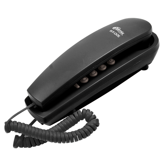 Стационарный проводной телефон Ritmix RT-005 черный
