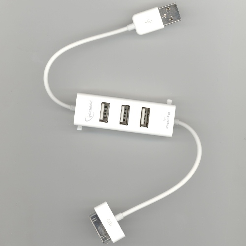 USB 2.0 / Apple 30-pin хаб (разветвитель) на 3 порта Gembird UHB-BH080 USB 2.0 / Apple 30-pin хаб (разветвитель) на 3 порта Gembird UHB-BH080