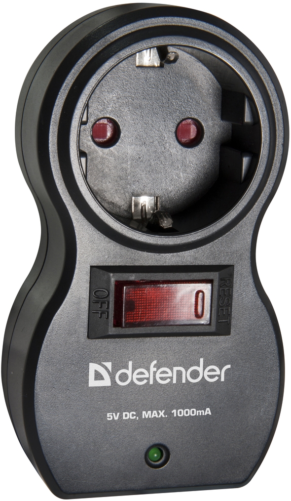 Сетевой фильтр Defender Voyage 100 1 розетка, 2 USB-порта