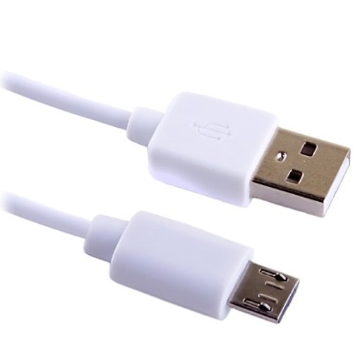 Кабель USB 2.0  A -> microUSB, 1.5 метра, белый