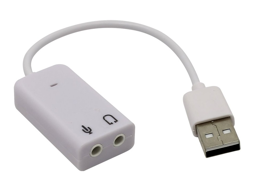 USB аудио, внешняя звуковая карта ORIENT AU-01S, стерео, 3.5мм разъемы для микрофона и наушников