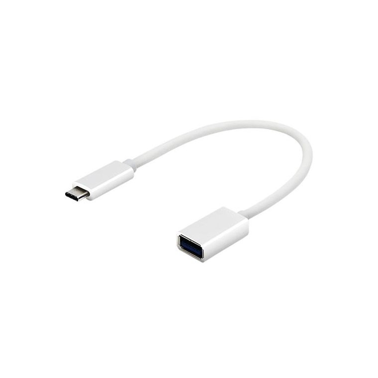 Кабель-переходник USB 2.0 ''мама'' -> type C, 0.2м/0.15м (OTG кабель для подключения к смартфонам, планшетам USB устройств)