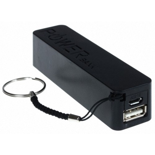 Внешний USB аккумулятор (Power Bank) - брелок KS-is KS-200 2200 мАh, черный