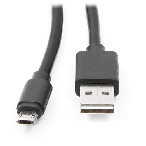 Кабель USB 2.0  A -> microUSB, 0.5 метра с двусторонннми разъемами