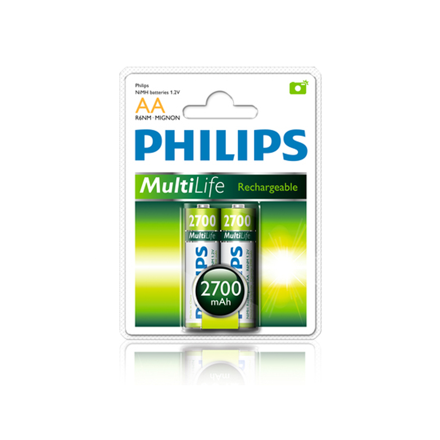 Аккумулятор HR06 (АА) 2700 mAh, 1.2В Ni-MH PHILIPS Аккумулятор HR06 (АА) 2700 mAh, 1.2В Ni-MH PHILIPS