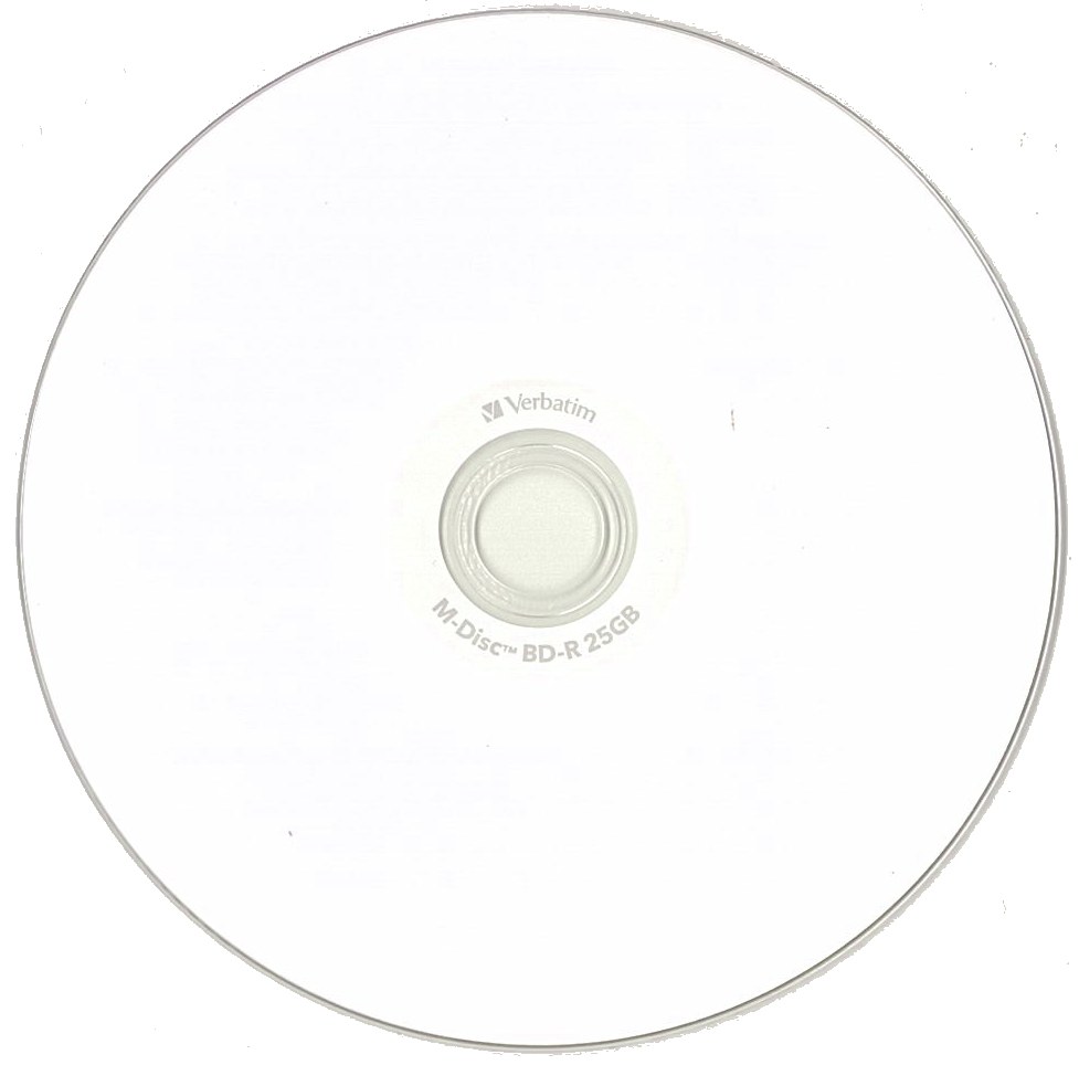 BD-R (Blu-Ray) M-DISC диск 25 Gb 4х VERBATIM printable в CakeBox
