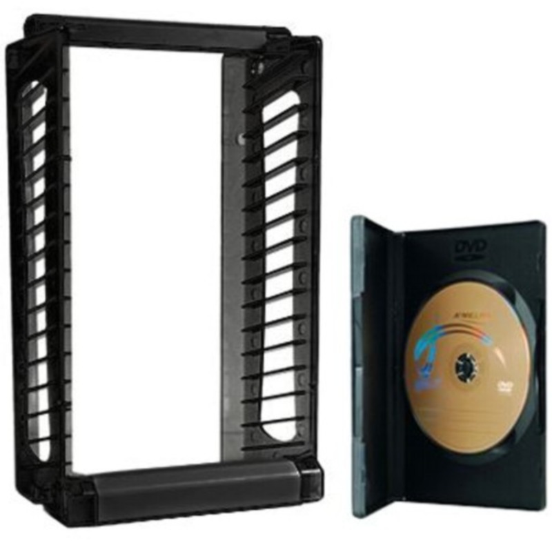 Стойка для дисков на 15 DVD коробок CDM-D15 , сборная, чёрная