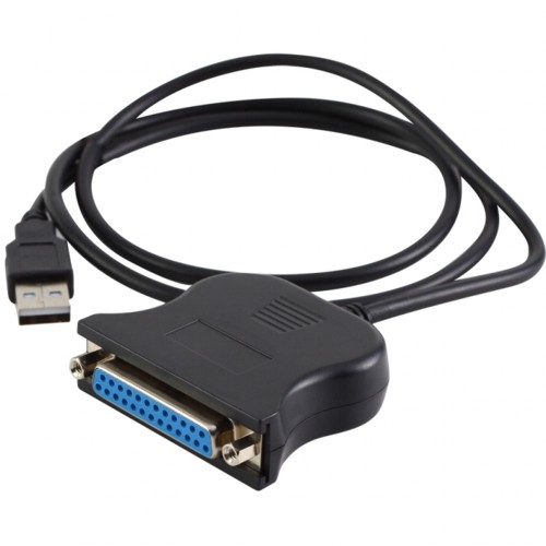Конвертор USB - > LPT порт (Centronics/Bitronics), 25pin, кабель 1.1 м