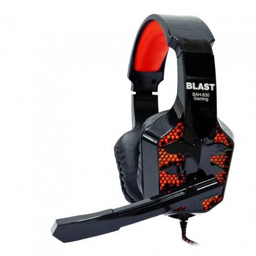 Гарнитура проводная игровая, BLAST  BAH-630 Gaming, регулятор громкости, раздельные разъемы наушник/микрофон