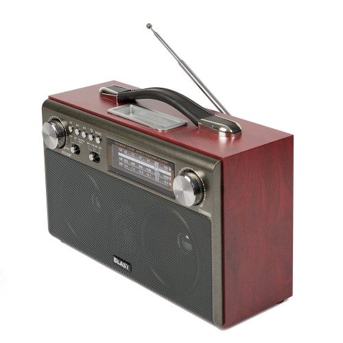 Аудиосистема (всеволновый радиоприемник + MP3-плеер + Bluetooth) BLAST BPR-812, цвет черный