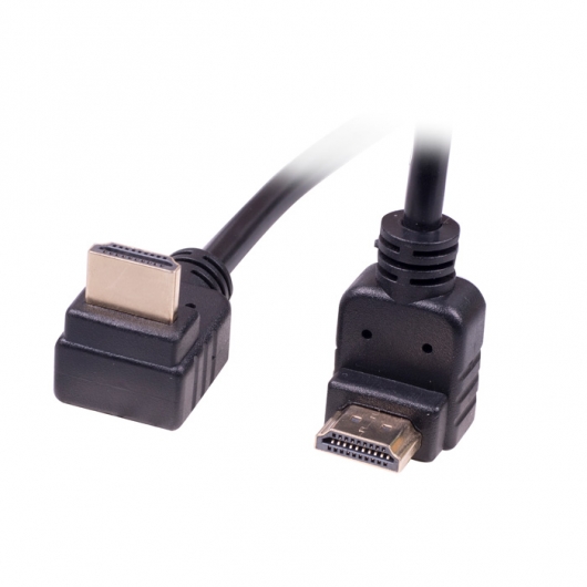 Кабель HDMI - HDMI,  ver 1.4, 1.8 м / 2.0 м угловой