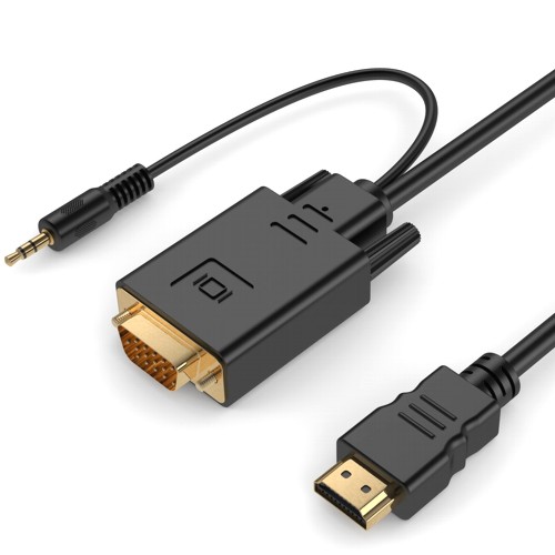 Видеоконвертер HDMI -> VGA + аудио, кабель 1,8 м