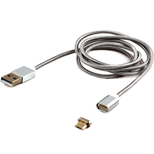 Кабель USB 2.0  A -> microUSB, 1.0 метр, магнитный