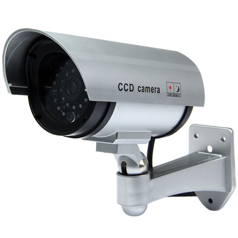 Муляж камеры видеонаблюдения Orient AB-CA-11, мигающий красный светодиод, имитация ИК-подсветки, батарейки