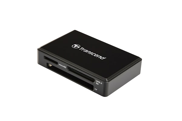 Устройство чтения-записи карт памяти (ридер) USB 3.0, F9 черный корпус Transcend