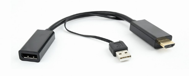 Видеоконвертер HDMI ->DisplayPort , питание USB