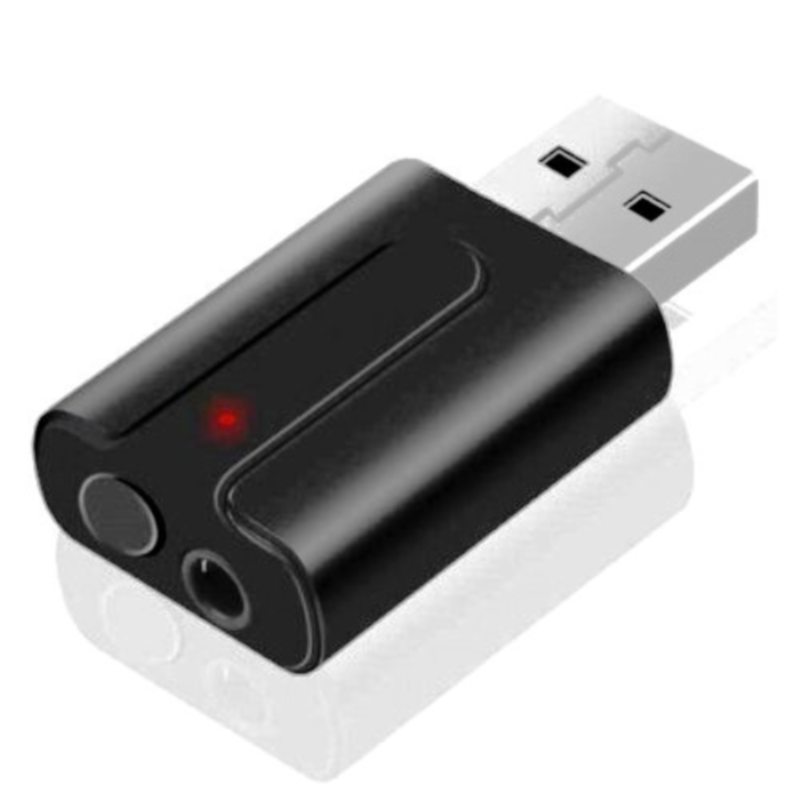 Адаптер USB - Bluetooth 5.0 KS-is KS-409 плюс прием передача аудиосигнала на гнездо 3.5 мм до 10 метров