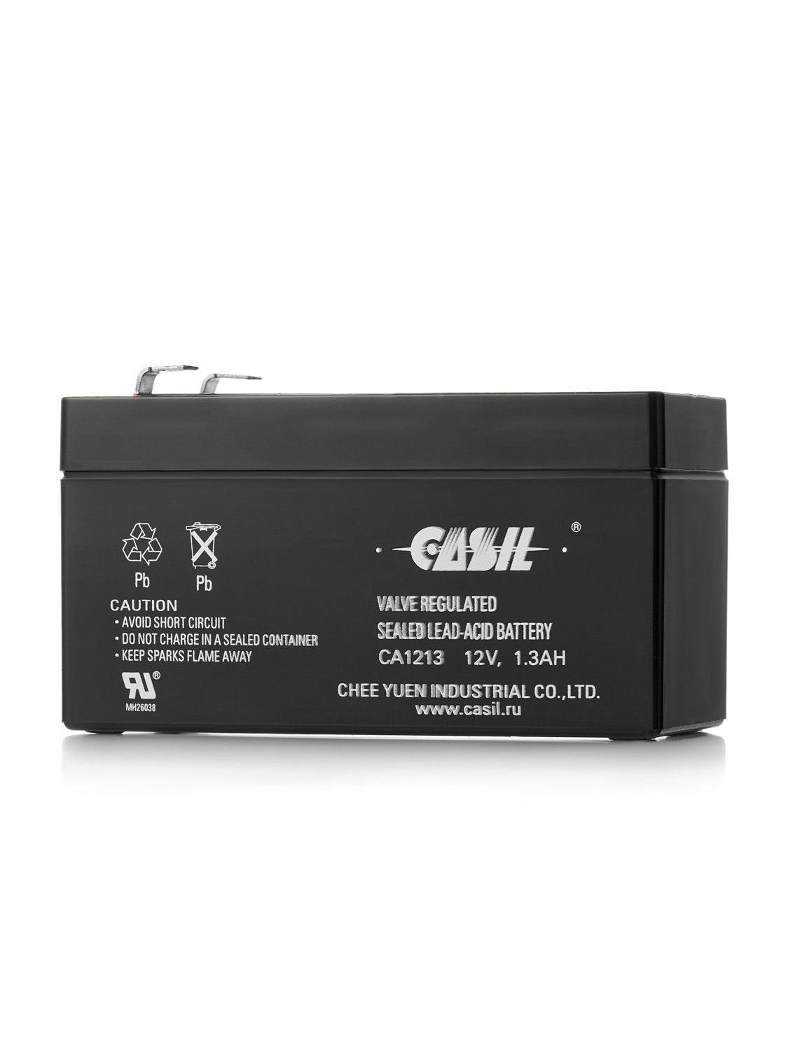 Аккумулятор свинцово-кислотный CASIL CA1213, 12В 1.3 Aч