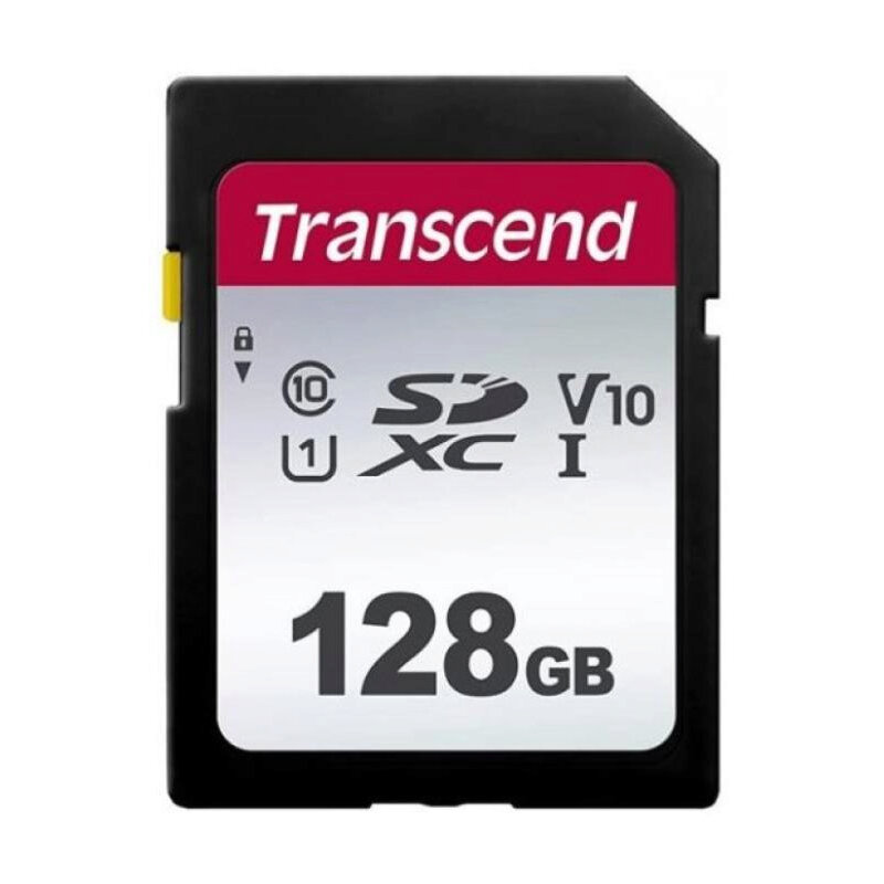 Карта памяти SDXC / Secure Digital eXtended Capacity 128 Гб Transcend ''300S'' Сlass 10, R100/ W25