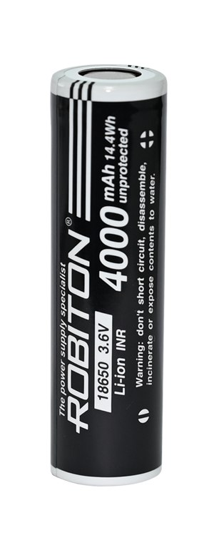 ����������� Li-Ion 18650 3.6� 4000 mAh ��� ������ ROBITON  ������� ������������� �������