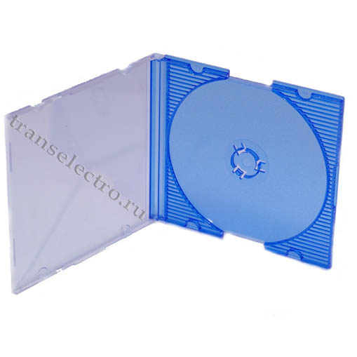 Коробка для мини-диска тонкая синяя(SlimBox)