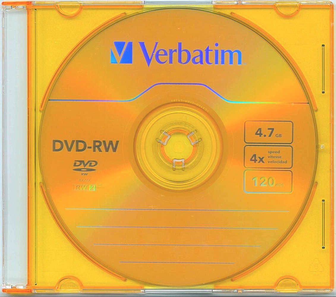 DVD-RW диск 4х  VERBATIM 4.7 Гб SlimBox