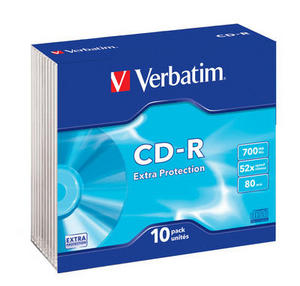 CD-R диск Verbatim 52x 700 Мб / 80 мин, SlimBox